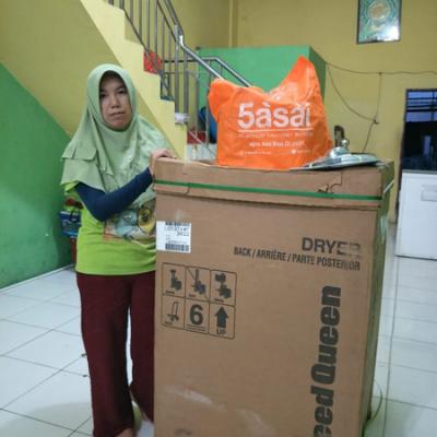 Pengantaran Mesin Dryer Speed Queen