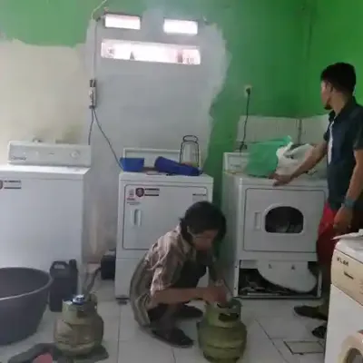Pemasangan Dryer Speed Queen